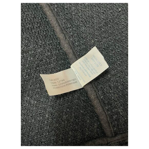 Marine Layer Cardigan Sweater Womens Small Black Open Front Heavyweight Pockets - Picture 11 of 13